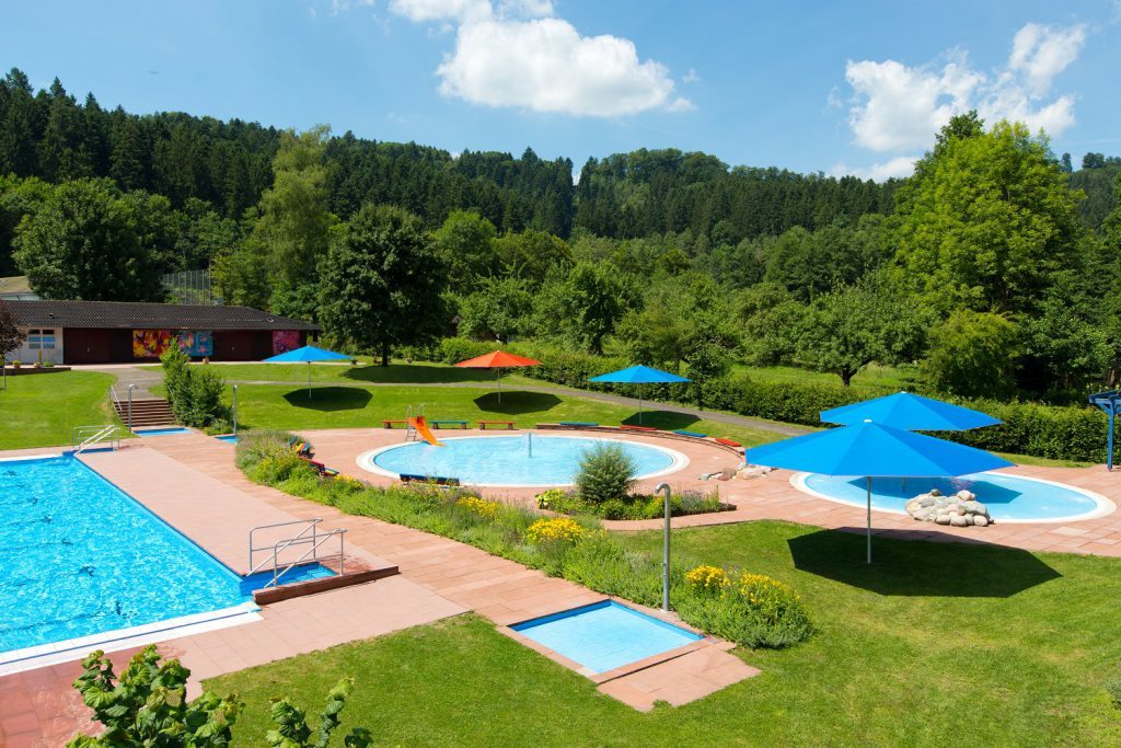 Sonnenschirm Supremo Schwimmbad rund