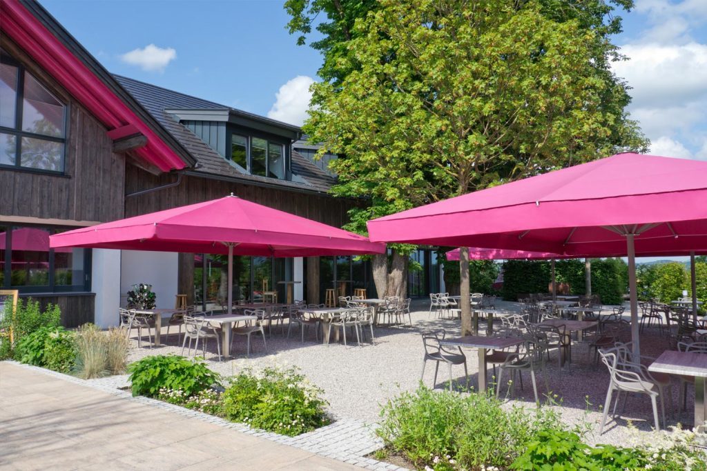 Sonnenschirm Big Ben Gastroschirm Restaurant pink