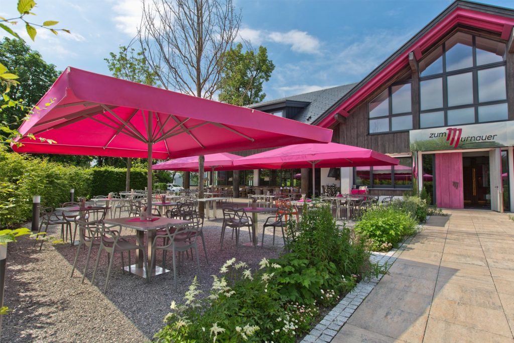 Sonnenschirm Big Ben Gastroschirm Restaurant pink