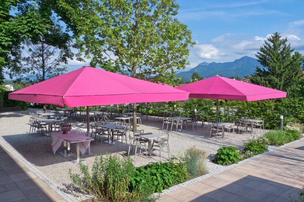 Sonnenschirm Big Ben Gastroschirm Restaurant pink